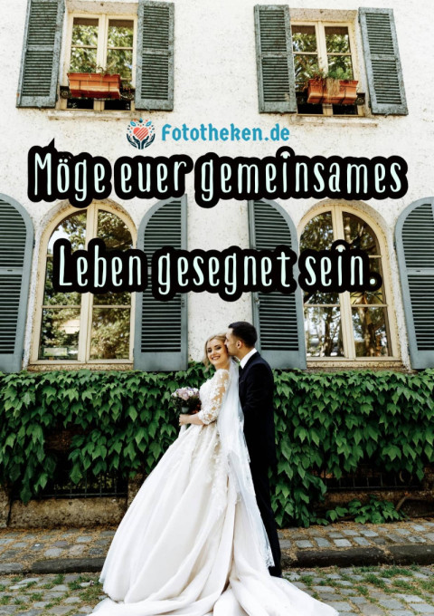 Möge euer gemeinsames Leben gesegnet sein