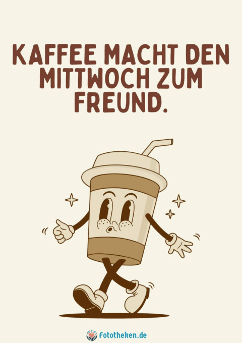 Kaffee macht den Mittwoch zum Freund