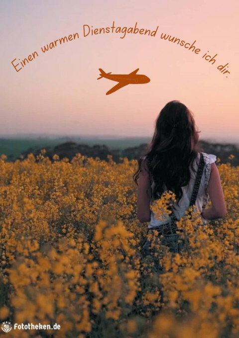 Einen warmen Dienstagabend wünsche ich dir