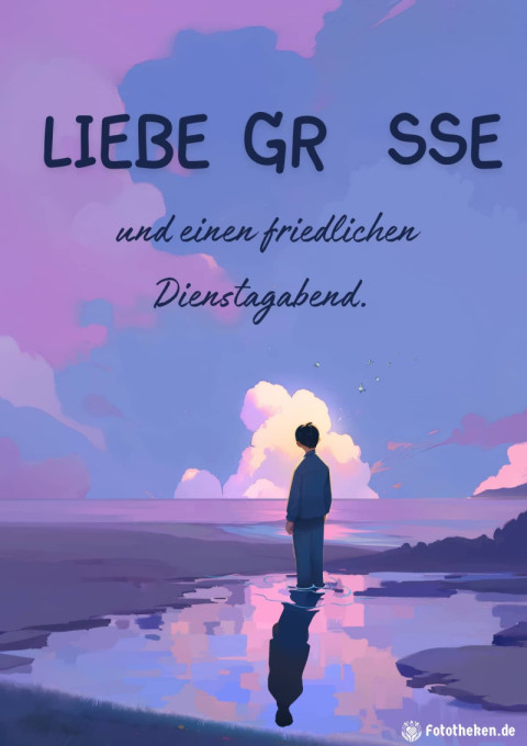 Liebe Grüße und einen friedlichen Dienstagabend