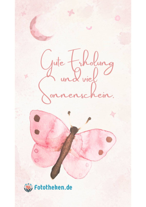 Gute Erholung und viel Sonnenschein