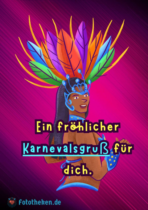 Ein fröhlicher Karnevalsgruß für dich