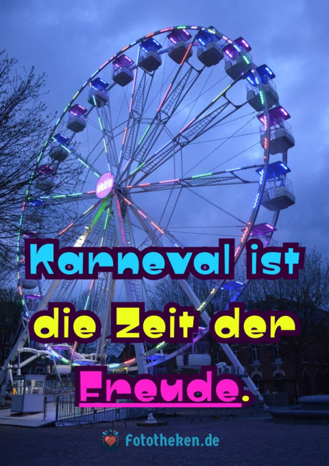 Karneval ist die Zeit der Freude