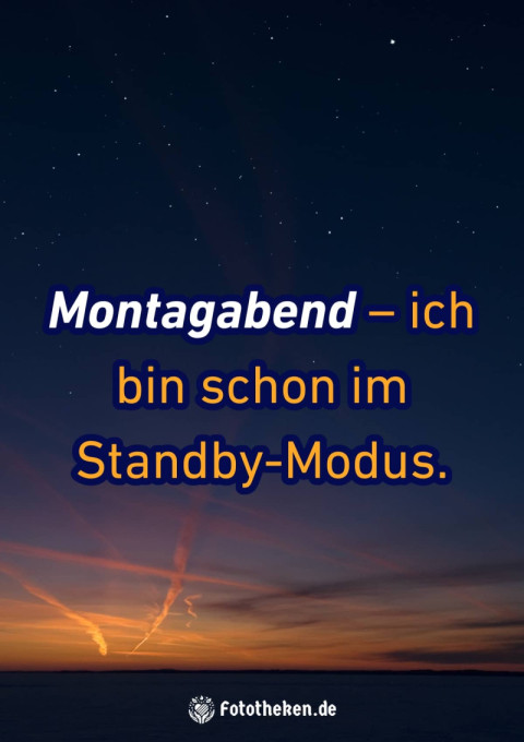 Montagabend – ich bin schon im Standby Modus