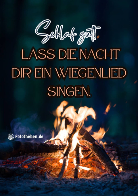 Schlaf gut! Lass die Nacht dir ein Wiegenlied singen