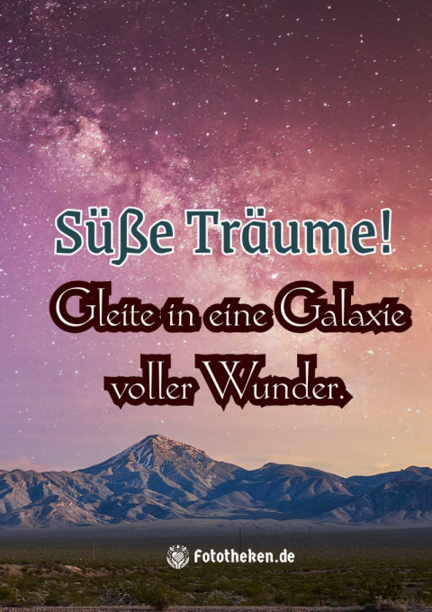 Süße Träume! Gleite in eine Galaxie voller Wunder