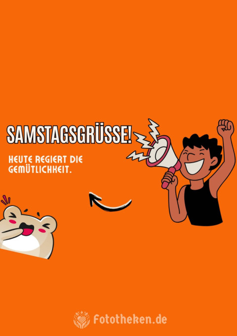 Samstagsgrüße! Heute regiert die Gemütlichkeit