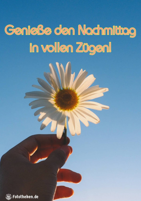 Genieße den Nachmittag in vollen Zügen!