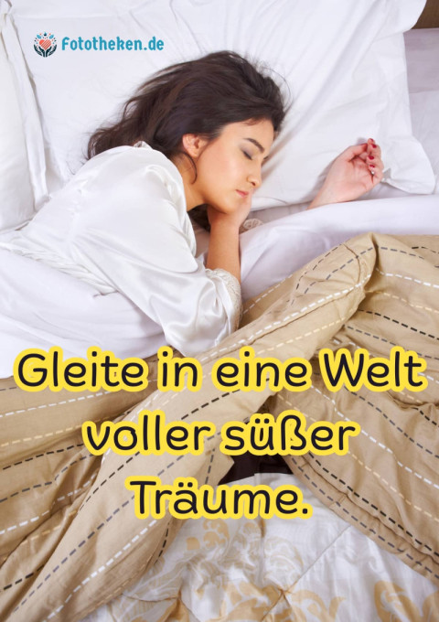 Gleite in eine Welt voller süßer Träume