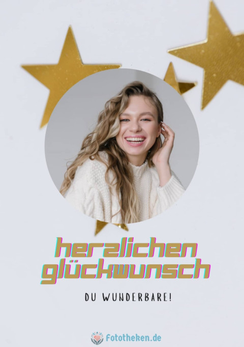 Herzlichen Glückwunsch, du Wunderbare!