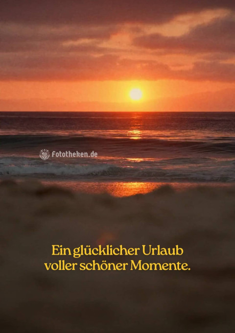 Ein glücklicher Urlaub voller schöner Momente