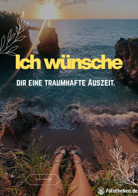 Ich wünsche dir eine traumhafte Auszeit
