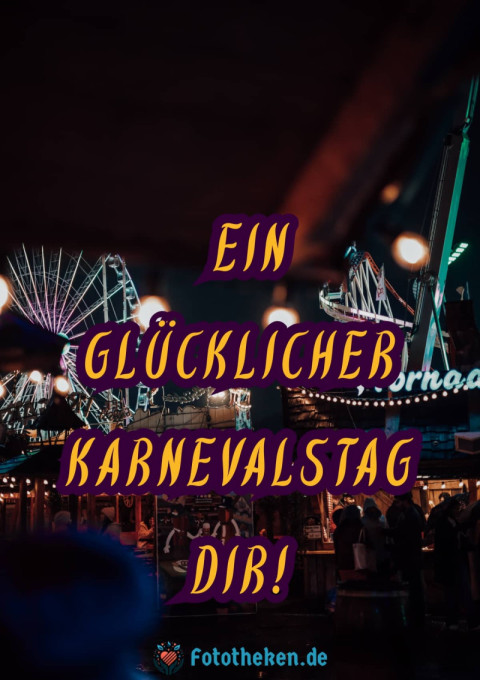 Ein glücklicher Karnevalstag dir!