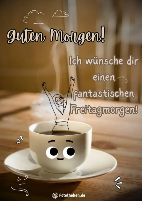 Ich wünsche dir einen fantastischen Freitagmorgen!