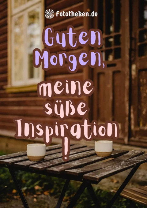Guten Morgen, meine süße Inspiration!
