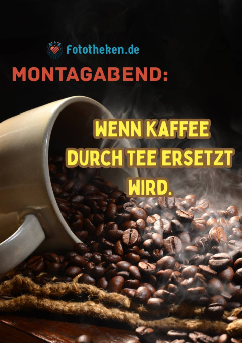Montagabend Wenn Kaffee durch Tee ersetzt wird