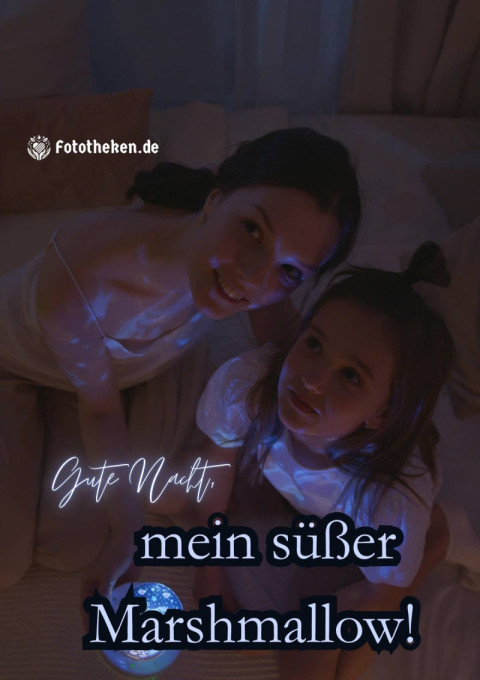 Gute Nacht, mein süßer Marshmallow!