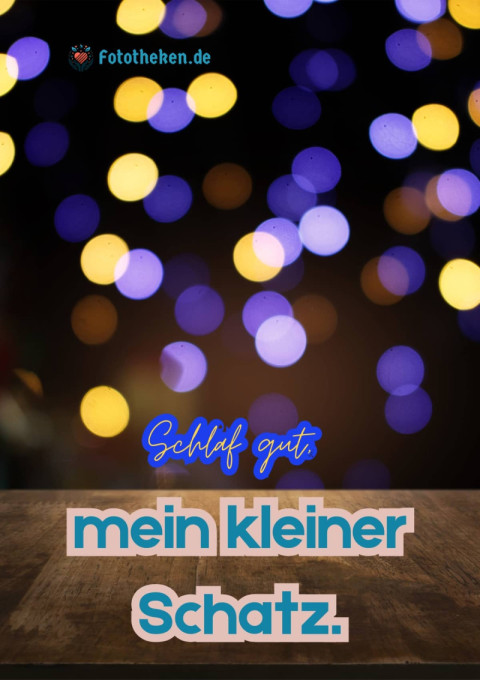 Schlaf gut, mein kleiner Schatz