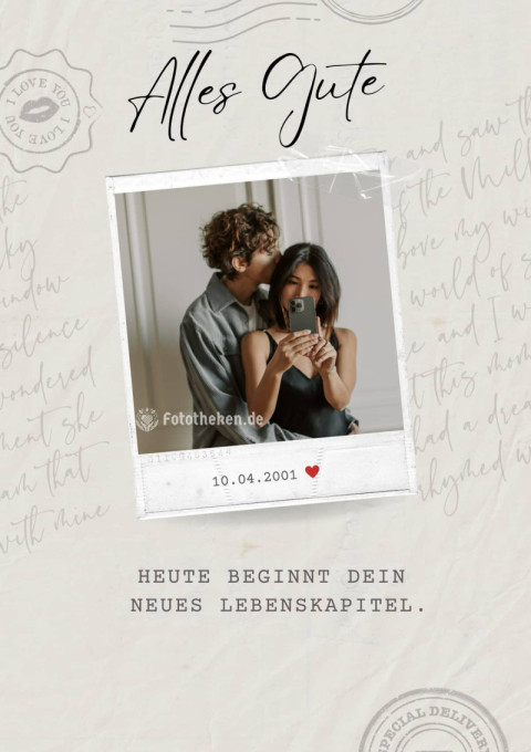 Heute beginnt dein neues Lebenskapitel