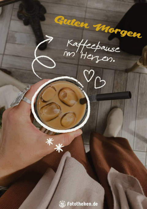 Guten Morgen – Kaffeepause im Herzen