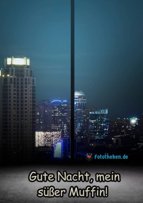 Gute Nacht, mein süßer Muffin!