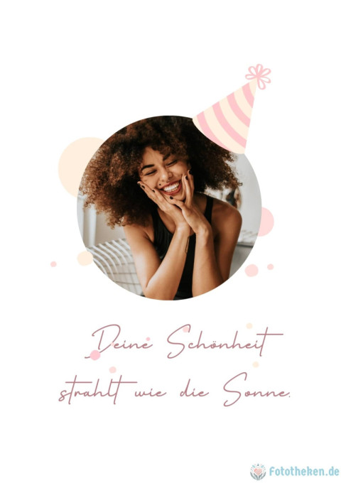 Deine Schönheit strahlt wie die Sonne