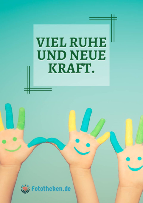 Viel Ruhe und neue Kraft