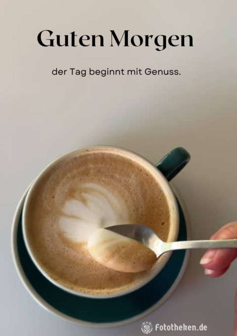 Guten Morgen, der Tag beginnt mit Genuss