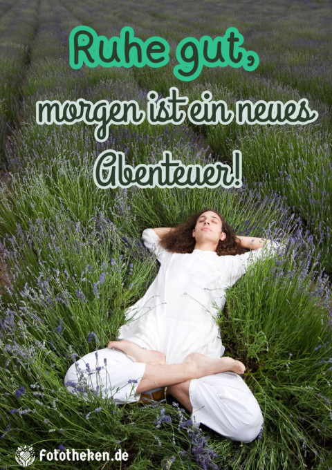 Ruhe gut, morgen ist ein neues Abenteuer!