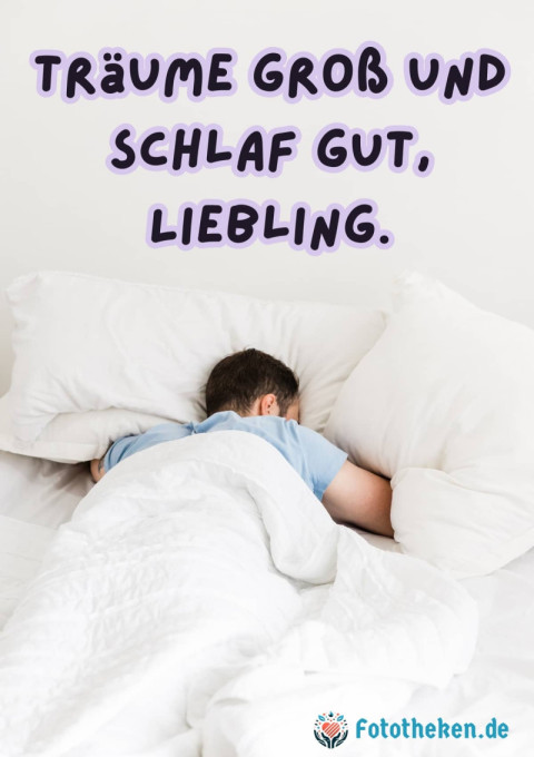 Träume groß und schlaf gut, Liebling