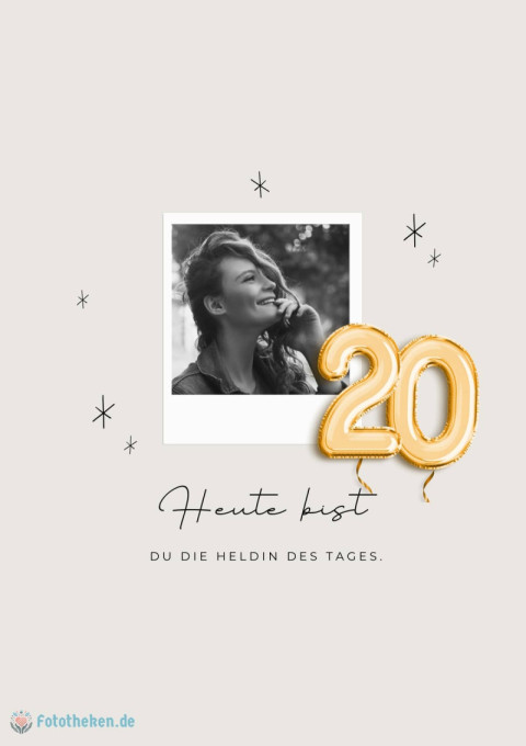 Heute bist du die Heldin des Tages