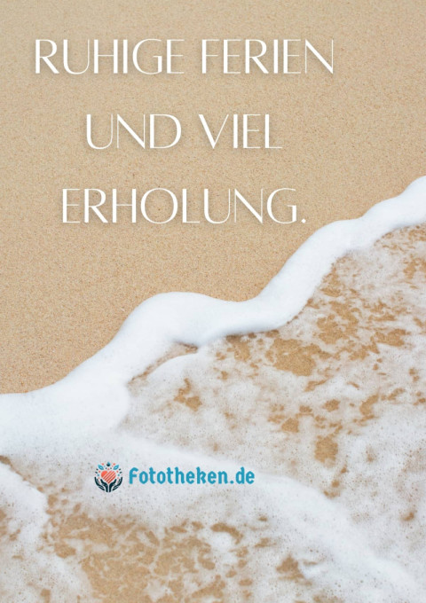 Ruhige Ferien und viel Erholung