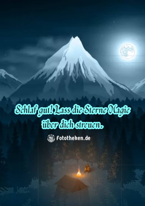 Schlaf gut! Lass die Sterne Magie über dich streuen