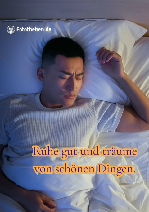 Ruhe gut und träume von schönen Dingen