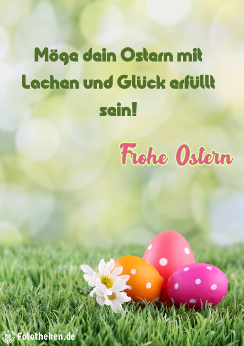 Möge dein Ostern mit Lachen und Glück erfüllt sein!