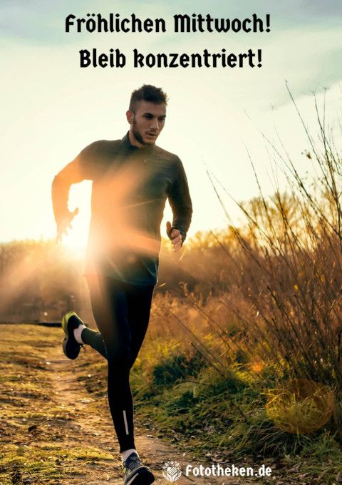 Fröhlichen Mittwoch! Bleib konzentriert!
