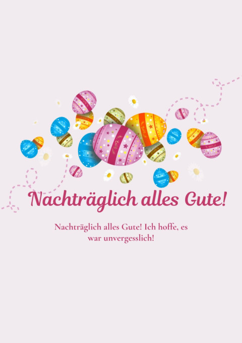 Nachträglich alles Gute! Ich hoffe, es war unvergesslich!
