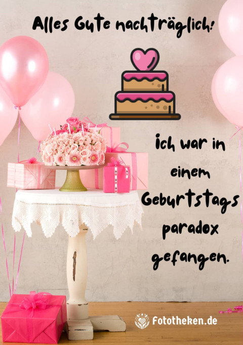 Alles Gute nachträglich! Ich war in einem Geburtstagsparadox gefangen
