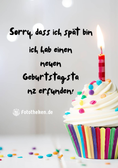 Sorry, dass ich spät bin, ich hab einen neuen Geburtstagstanz erfunden!