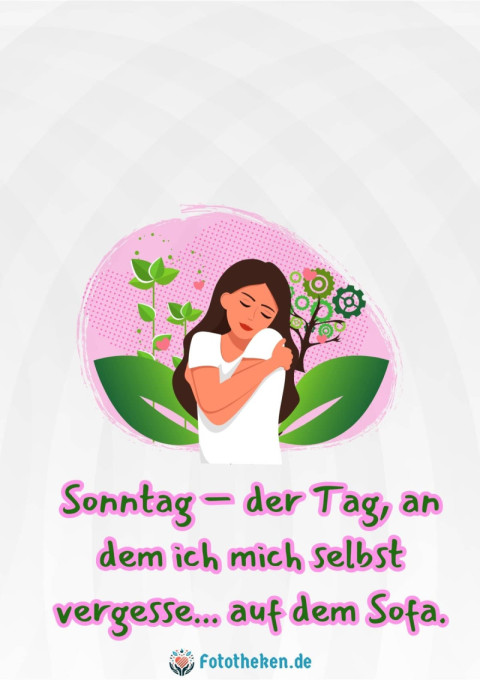 Sonntag – der Tag, an dem ich mich selbst vergesse    auf dem Sofa