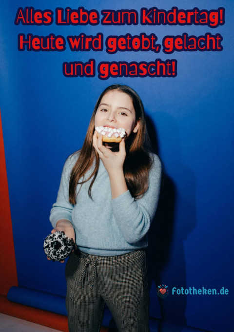 Alles Liebe zum Kindertag! Heute wird getobt, gelacht und genascht!