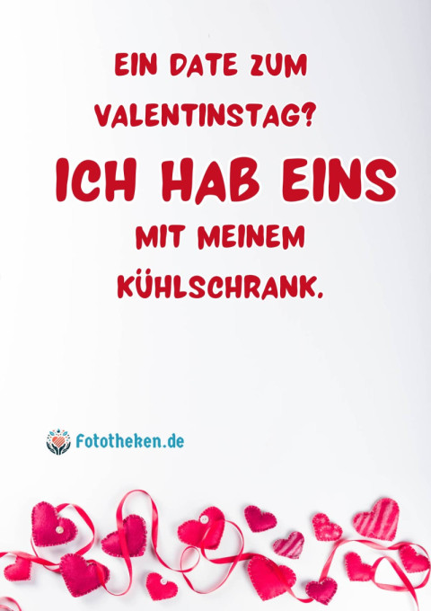 Ein Date zum Valentinstag Ich hab eins – mit meinem Kühlschrank