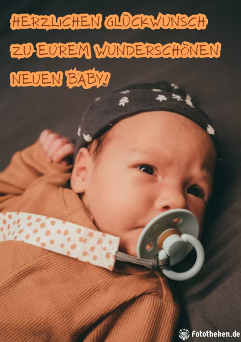 Herzlichen Glückwunsch zu eurem wunderschönen neuen Baby!