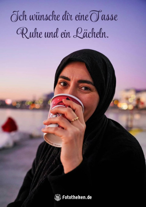 Ich wünsche dir eine Tasse Ruhe und ein Lächeln
