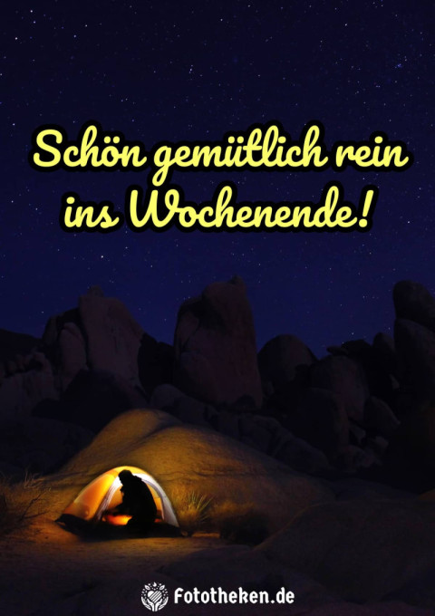 Schön gemütlich rein ins Wochenende!