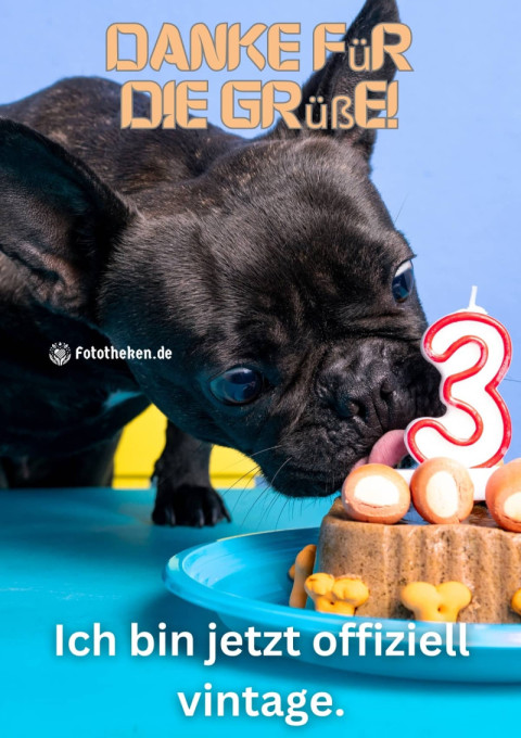 Danke für die Grüße! Ich bin jetzt offiziell vintage