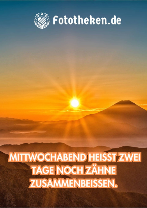 Mittwochabend heißt Zwei Tage noch Zähne zusammenbeißen