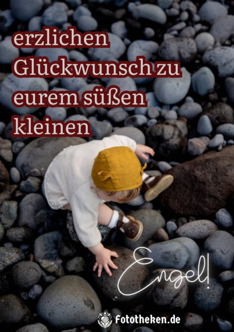 erzlichen Glückwunsch zu eurem süßen kleinen Engel!
