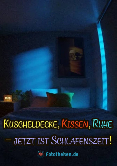Kuscheldecke, Kissen, Ruhe – jetzt ist Schlafenszeit!