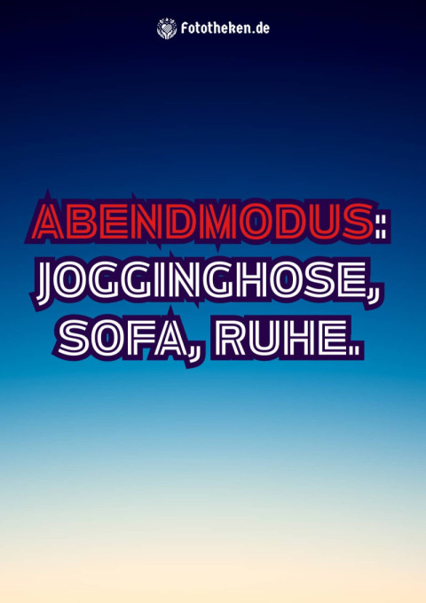 Abendmodus Jogginghose, Sofa, Ruhe